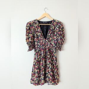Zara Colorful Floral Dress